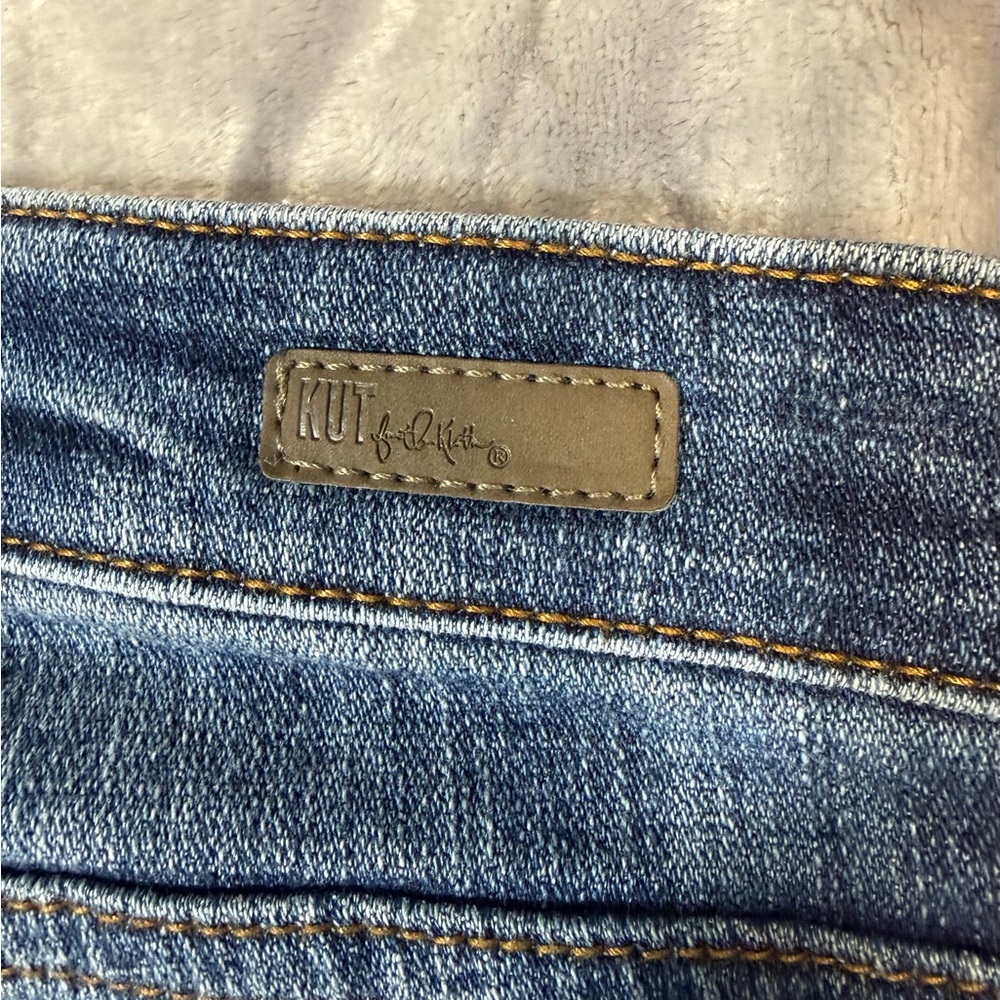 Kut from the Kloth Distressed Denim Slim Stretch Jeans Size 2 - Picture 5 of 7